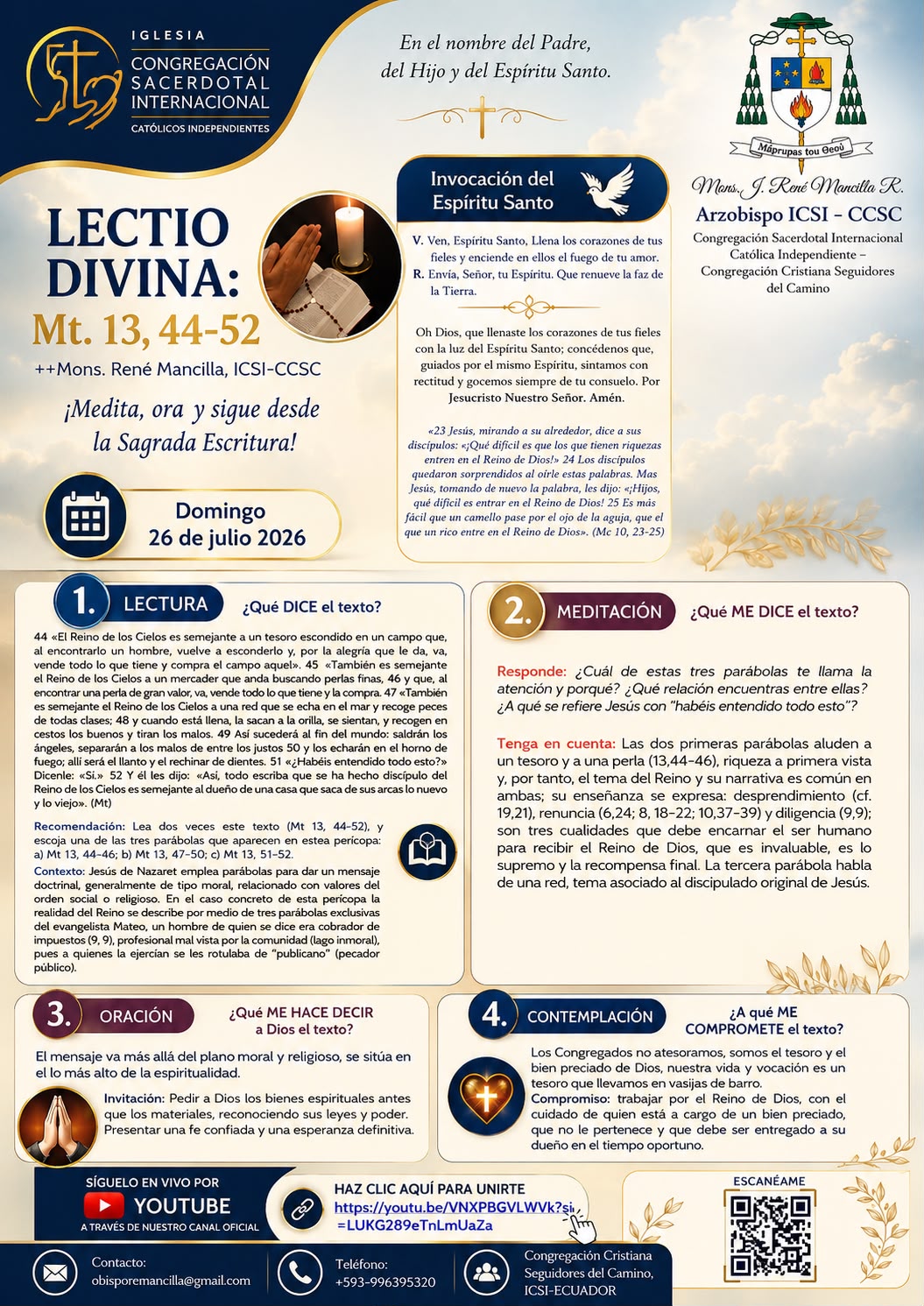 lectio 26 de julio