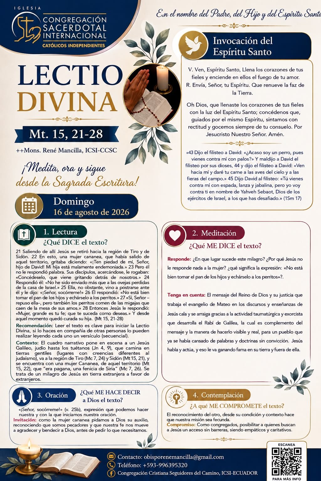 Lectio 16 de agosto